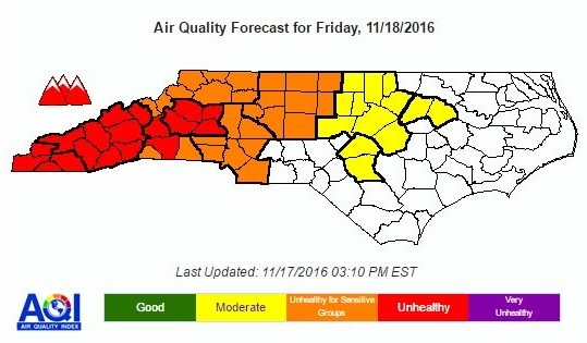 Air Quality Update: Friday, November 18